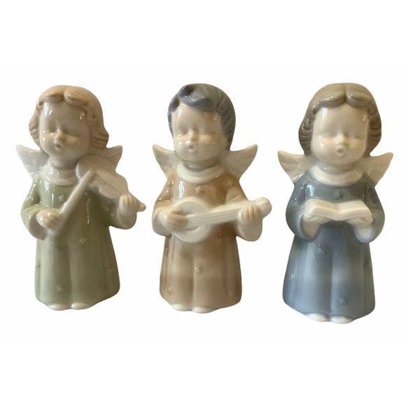 Global Other - Global Art Angel Figurines, 4.5" Set of 3